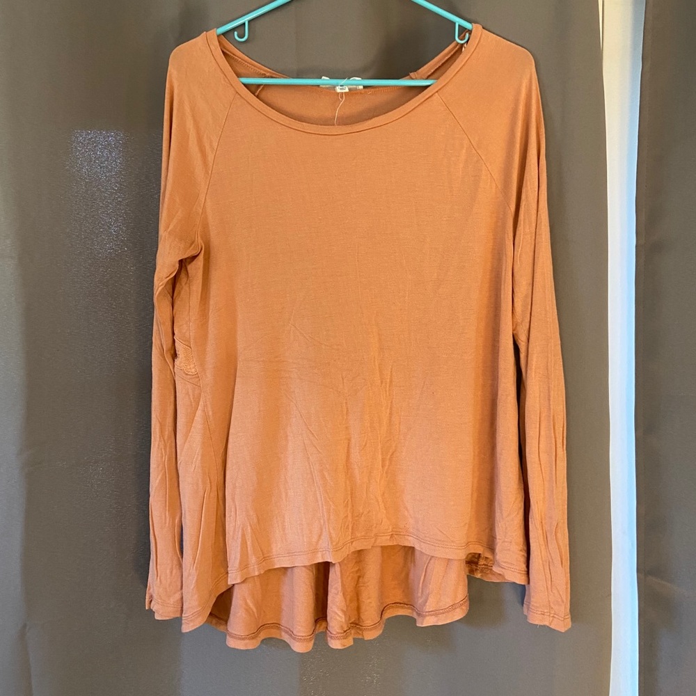 cloudchaser peach shirt